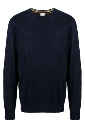 Maglione in lana merino blu PAUL SMITH | M1R562XM0209349